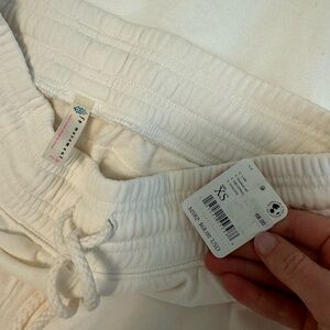 Free people comfy sweats, “brushed sail” color, XS, new w tags